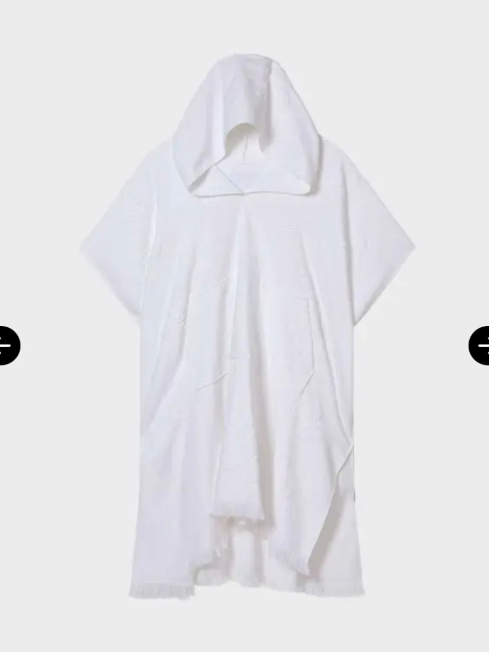 Villebrequin white terry poncho